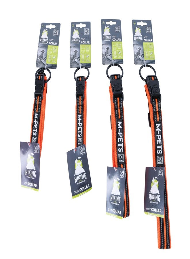 أم-بيتس طوق M-PETS الناعم للكلاب، مناسب للمشي لمسافات طويلة، مبطن بشبكة هوائية تسمح بالتهوية، مزود بشريطين عاكسين مزدوجين لمزيد من الأمان، يقلل من الإجهاد أثناء الشد، سريع الجفاف، مزود بإبزيم وحلقة متينة، مقاس رقبة قابل للتعديل من 30 إلى 40 سم، صغير - Image 4